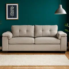 MICA - Sofá Cama 3 Puestos en Tela 198 x 87.5 x 85 cm , con Patas de Madera - Mueble Rafa - 0% Interés a 3, 6 o 12 Cuotas Pagando con tu CMR Banco Falabella