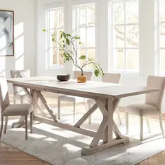 MICA - Mesa de Comedor para Exterior en Madera para 6 Puestos, Kubu 111 x 206.5 x 76 cm - 0% Interés a 3, 6 o 12 Cuotas Pagando con tu CMR Banco Falabella