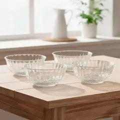 ROBERTA ALLEN - Set x4 Bowl Vidrio Labrado