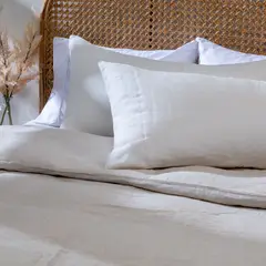 BASEMENT HOME - Set x2 Fundas de Almohada Lino 50 x 90 cm