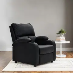 MICA - Silla Reclinable 1 Puesto en Cuerina Push Arm Rest 100 x 76 x 76 cm - 0% Interés a 3, 6 o 12 Cuotas Pagando con tu CMR Banco Falabella