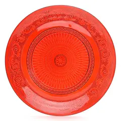 ROBERTA ALLEN - Plato Base Rojo 29 cm Vidrio