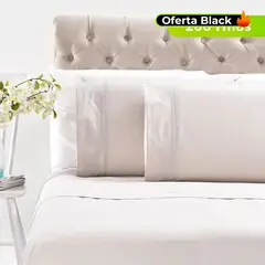 ROBERTA ALLEN - Juego de Sábanas Lisa de Algodón 200 Hilos Gris Perla