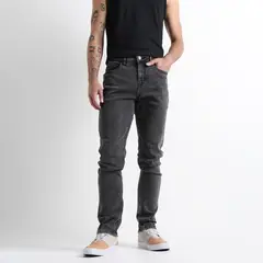 BEARCLIFF - Jean 5 Bolsillos Hombre Slim de Algodón Largo 32