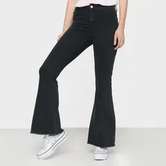 SYBILLA - Jean Flare Mujer Tiro medio