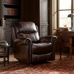 ROBERTA ALLEN - Silla Reclinable en Cuerina, Mecánica. 82 X 97 X 94 cm - Mueble Antonie