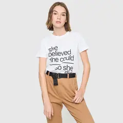 SYBILLA - Camiseta Mujer Manga Corta