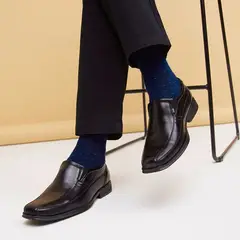 NEWBOAT - Zapatos Formales Hombre Manchester Negro efecto Cuero