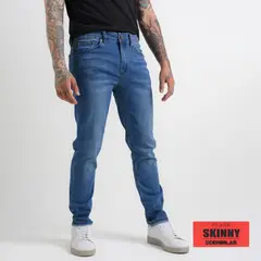 DENIMLAB - Jean 5 Bolsillos Hombre Skinny de Algodón