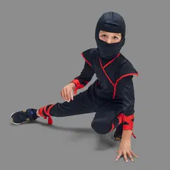 YAMP - Disfraz de Ninja Negro para niño