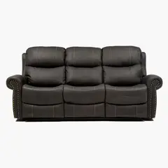 ROBERTA ALLEN - Sofá Reclinabe 3 Puestos en Cuerina, Mecánico. 215 X 102 X 102 cm - Mueble Antonie - 0% Interés a 3, 6 o 12 Cuotas Pagando con tu CMR Banco Falabella