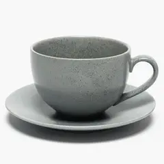 Taza de Café + Plato Gres Grafito