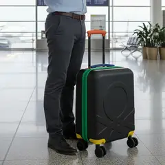 BENETTON - Maleta rígida de viaje 10 Kg Cabina Ruedas 360° candado TSA