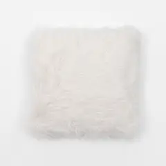 BASEMENT HOME - Cojín Pelo F Blanco 45 x 45 cm