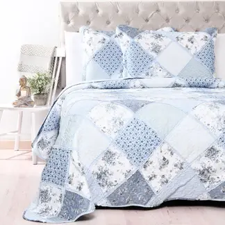 ROBERTA ALLEN - Cubrelecho Estampado de Poliéster 65 GSM Patch