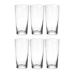KROSNO - Vaso de vidrio alto Krosno: 6 piezas