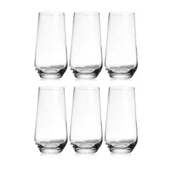 KROSNO - Vaso de vidrio alto Krosno: 6 piezas