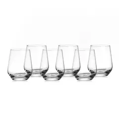 KROSNO - Vaso de vidrio corto Krosno: 6 piezas