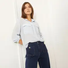 BASEMENT - Camisa Mujer Manga larga