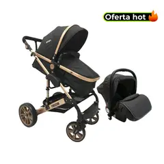PRIORI - Coche para Bebé Travel System Priori, color Negro y Bronce, modelo Frezzio