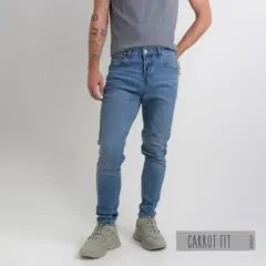 BEARCLIFF - Jean 5 Bolsillos para Hombre Carrot