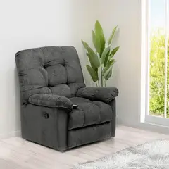 MICA - Silla Reclinable Moderna 1 Puesto en Poliéster Mecánica Masajeadora Mayhem 94 X 106 X 79 cm - 0% Interés a 3, 6 o 12 Cuotas Pagando con tu CMR Banco Falabella
