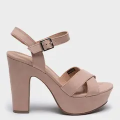 SYBILLA - Sandalias para Mujer con tacón grueso Sandalias rosadas de moda para mujer