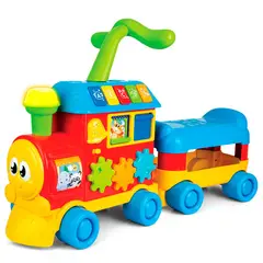 WINFUN - Correpasillos Tren Caminador interactivo para bebes, apartir de los 12 meses, Necesita Pilas -