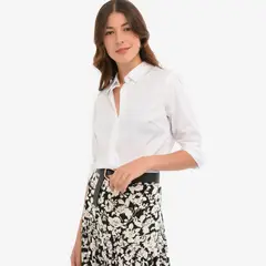 BASEMENT - Camisa Mujer Manga larga de Algodón