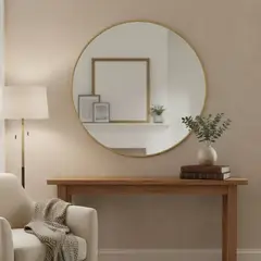 BASEMENT HOME - Espejo de pared Decorativo Redonda