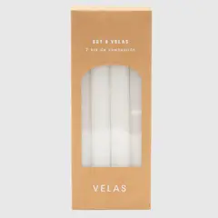 MICA - Set velas Cera 20 x 4 cm