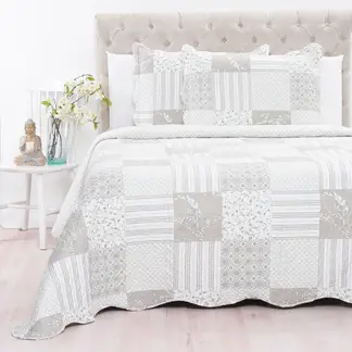 ROBERTA ALLEN - Cubrelecho Estampado de Poliéster 65 GSM Patch