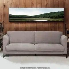 BASEMENT HOME - Sofá 3 Puestos en Tela, Conley 211 x 81 x 86 cm con Patas de Metal - Mueble - 0% Interés a 3, 6 o 12 Cuotas Pagando con tu CMR Banco Falabella