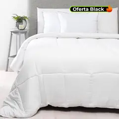 BASEMENT HOME - Plumón Edredón Blanco de Poliéster 300 GSM Eco