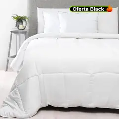 BASEMENT HOME - Plumón Edredón Blanco de Poliéster 300 GSM Eco