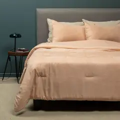 MICA - Edredón Liso de Poliéster 300 GSM Suede