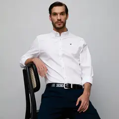 WOLF & HANK - Camisa Hombre Manga larga Slim de Algodón
