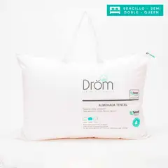 DROM - Almohada de Microfibra, Firmeza Media 50 X 70 cm Tencel