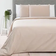AMBIENTA - Sábana de Poliéster 75 GSM para cama Sencillo,Doble, Queen. Juego de Sábanas Lisa