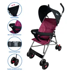 PRIORI - Coche para Bebé Paseador Rosado Oslo