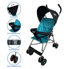 PRIORI - Coche para Bebé Paseador Azul Oslo