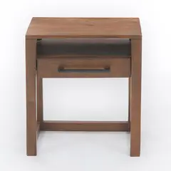 BASEMENT HOME - Mesa de Noche Moderna de 1 Cajón 37 x 52 x 58 cm