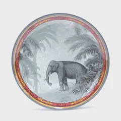 BASEMENT HOME - Plato de postre Porcelana Elefante 20 cm