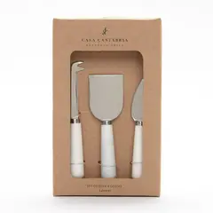 CASA CANTABRIA - Set de cuchillos de queso Acero inoxidable 3 piezas