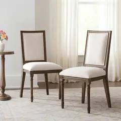 ROBERTA ALLEN - Set x 2 Sillas de Comedor Moderna en Terciopelo Beige (Incluye 2 Sillas) - 0% Interés a 3, 6 o 12 Cuotas Pagando con tu CMR Banco Falabella