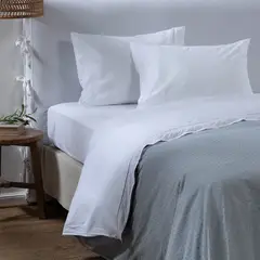 CASA CANTABRIA - SABANA BORDADA VOILE BL QN