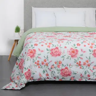 MICA - Edredón Estampado de Poliéster 150 GSM Estocolmo Rosa