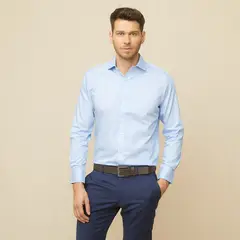 LA MARTINA - Camisa Hombre Manga larga Slim de Algodón