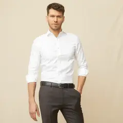 LA MARTINA - Camisa Hombre Manga larga Slim de Algodón