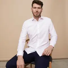 LA MARTINA - Camisa Hombre de Rayas Manga larga Slim de Algodón